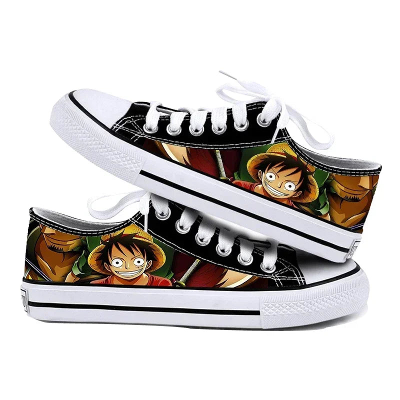 "AIR D.LUFFY 1" - (Low Top) - One Piece Anime Sneakers | 4 Options