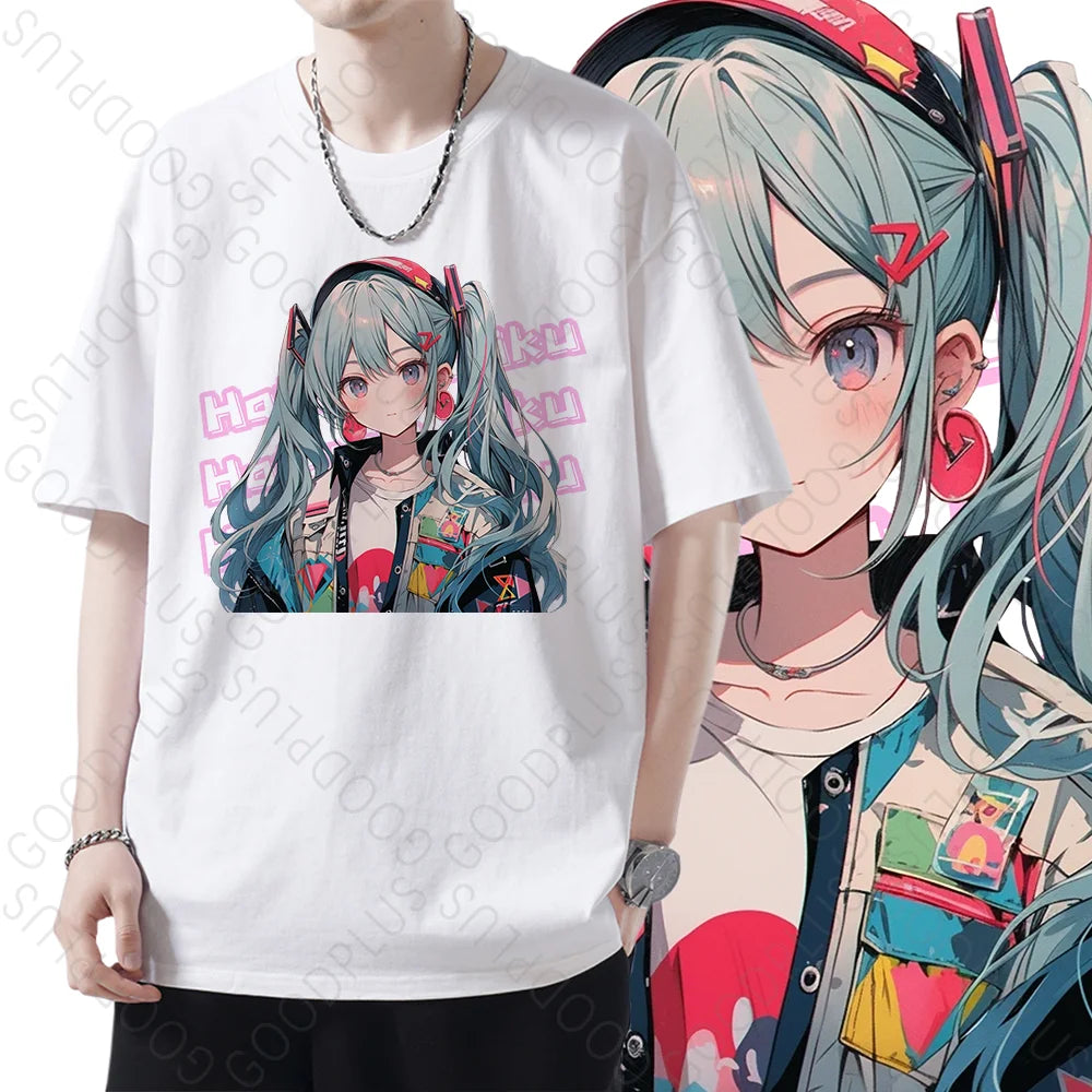 "TRIPPIN MIKU" - Hatsune Miku - A Trip and Fall Anime Oversized T-Shirts | 2 Colors