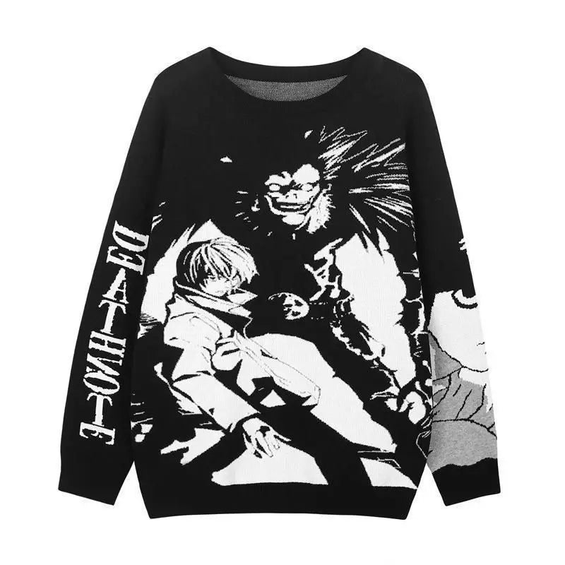 "TRIFECTA" - L v/s Light + Ryuk - Death Note Anime Sweater