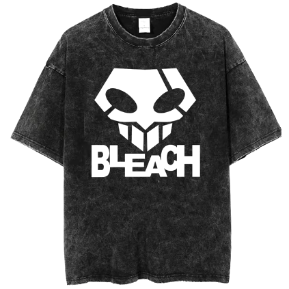 "HOLLOWED HEART" - Ichigo - Bleach Anime Oversized Vintage Washed T-Shirts | V-2