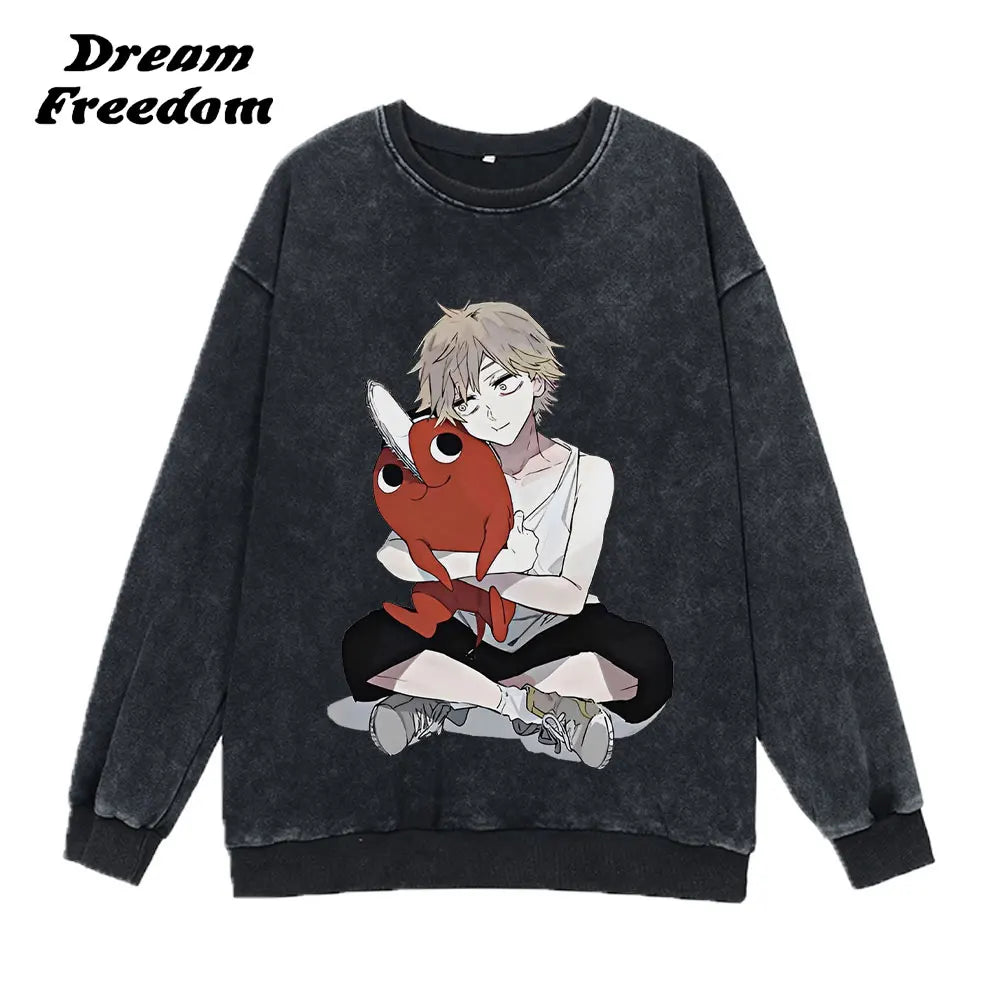 Chainsaw Man Washed Sweatshirt