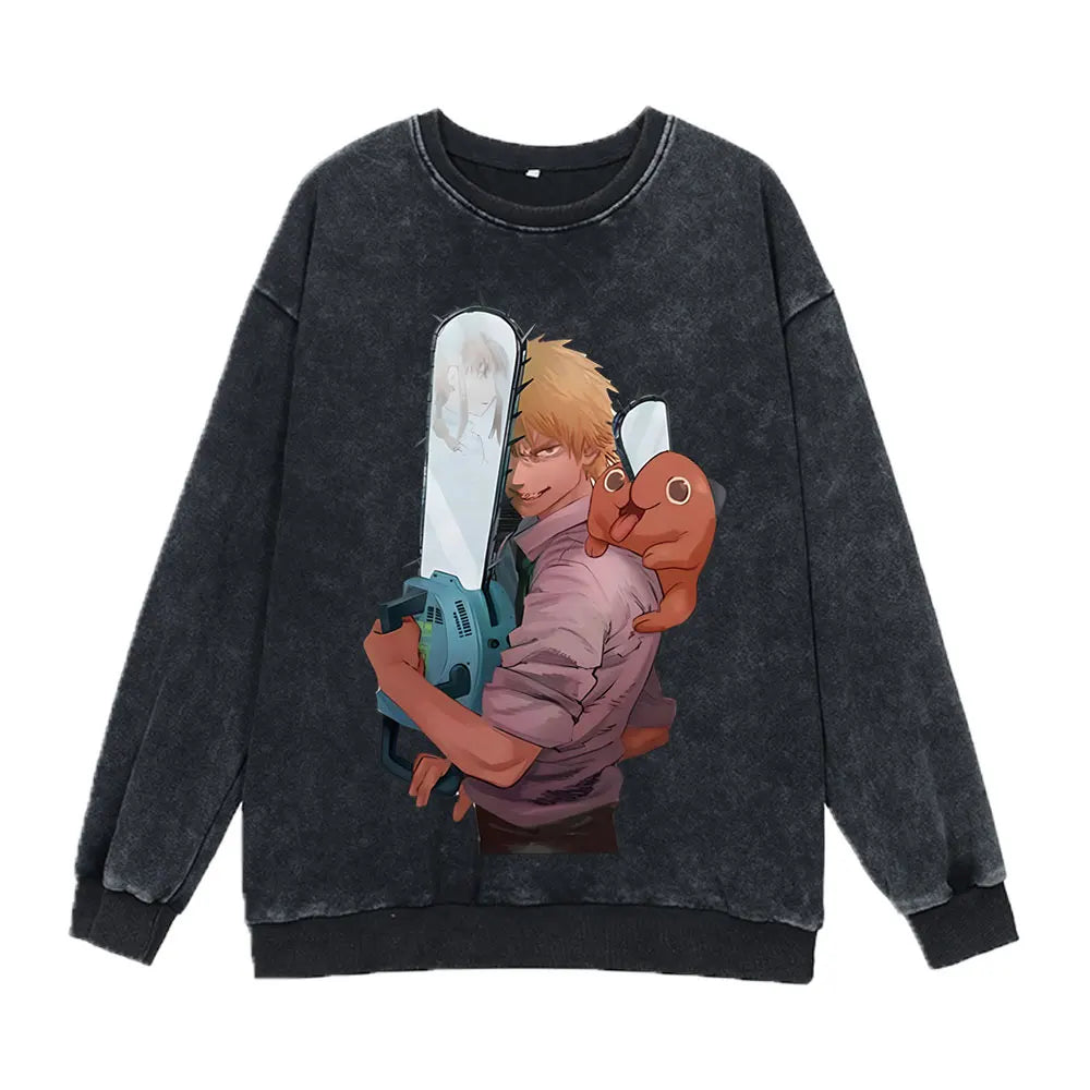 Chainsaw Man Washed Sweatshirt