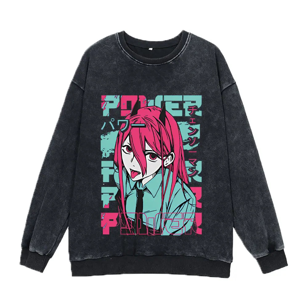 Chainsaw Man Washed Sweatshirt