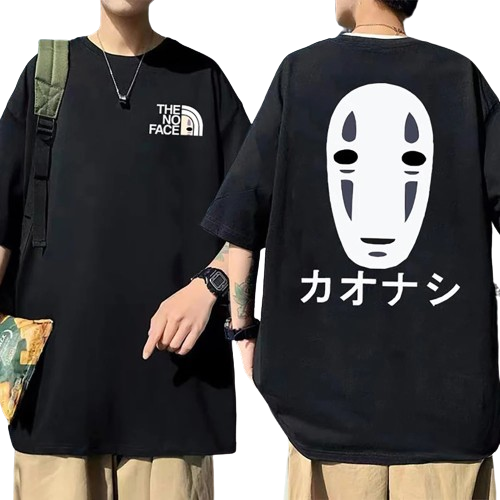 "FACELESS GHOST" - Spirited Away Anime Oversized T-Shirt