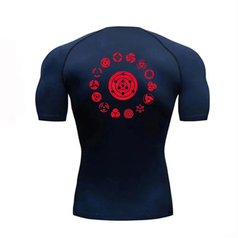 "SHARINGAN EYES" - Naruto Anime Gym Compression Fit T-Shirts | 4 Colors