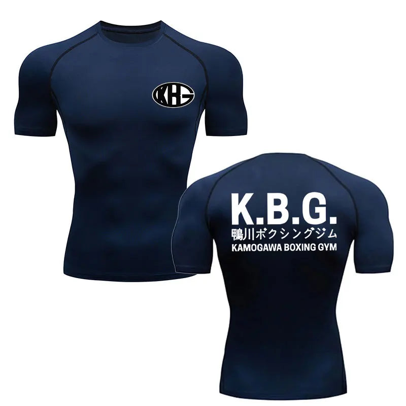 "K.B.G" - Genji - Hajime No Ippo Anime Gym Compression Fit T-Shirts | 4 Colors