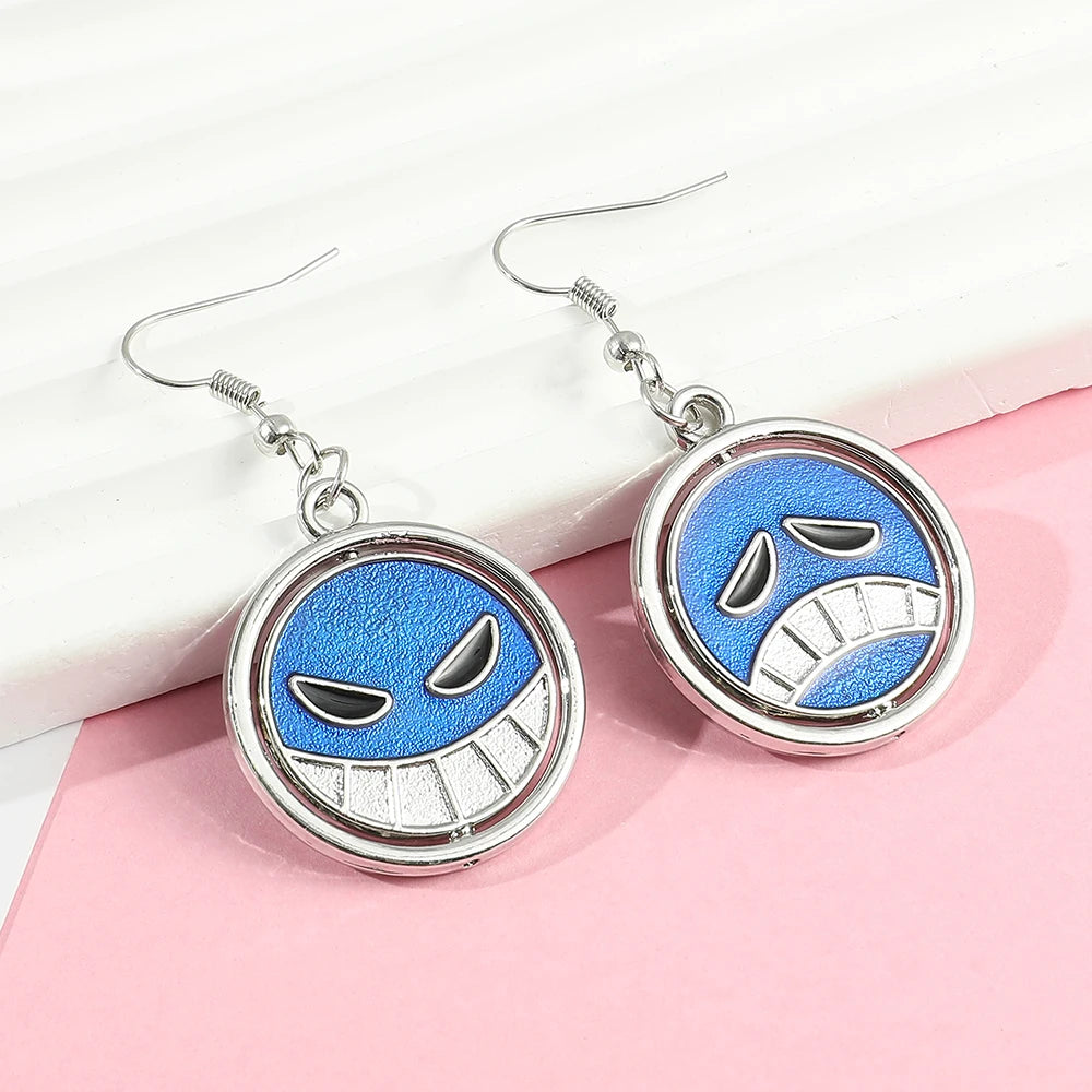 "DEAD OR ALIVE" - Portgas D. Ace - One Piece Anime Earrings