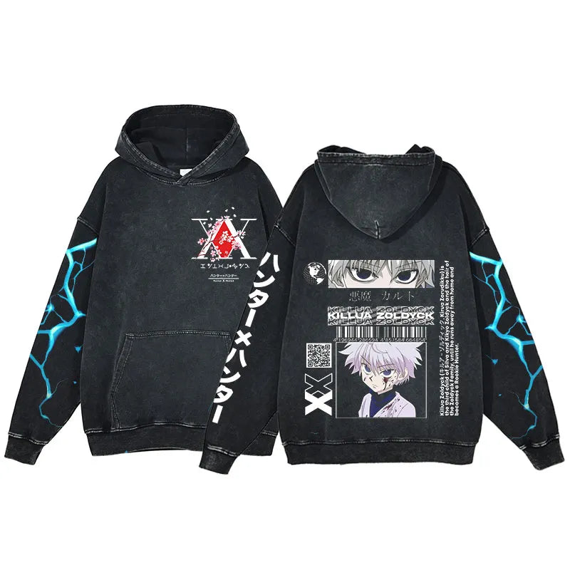 "ZOLDYCK PRODIGY" - Hunter X Hunter Anime Vintage Washed Hoodies