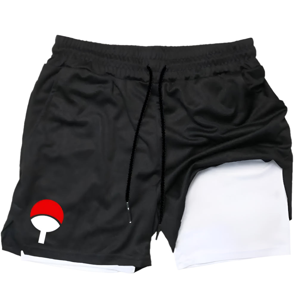 "EVIL SEEKS" - Sasuke Uchiha - Naruto Anime Shorts Activity Fit | 5 Options