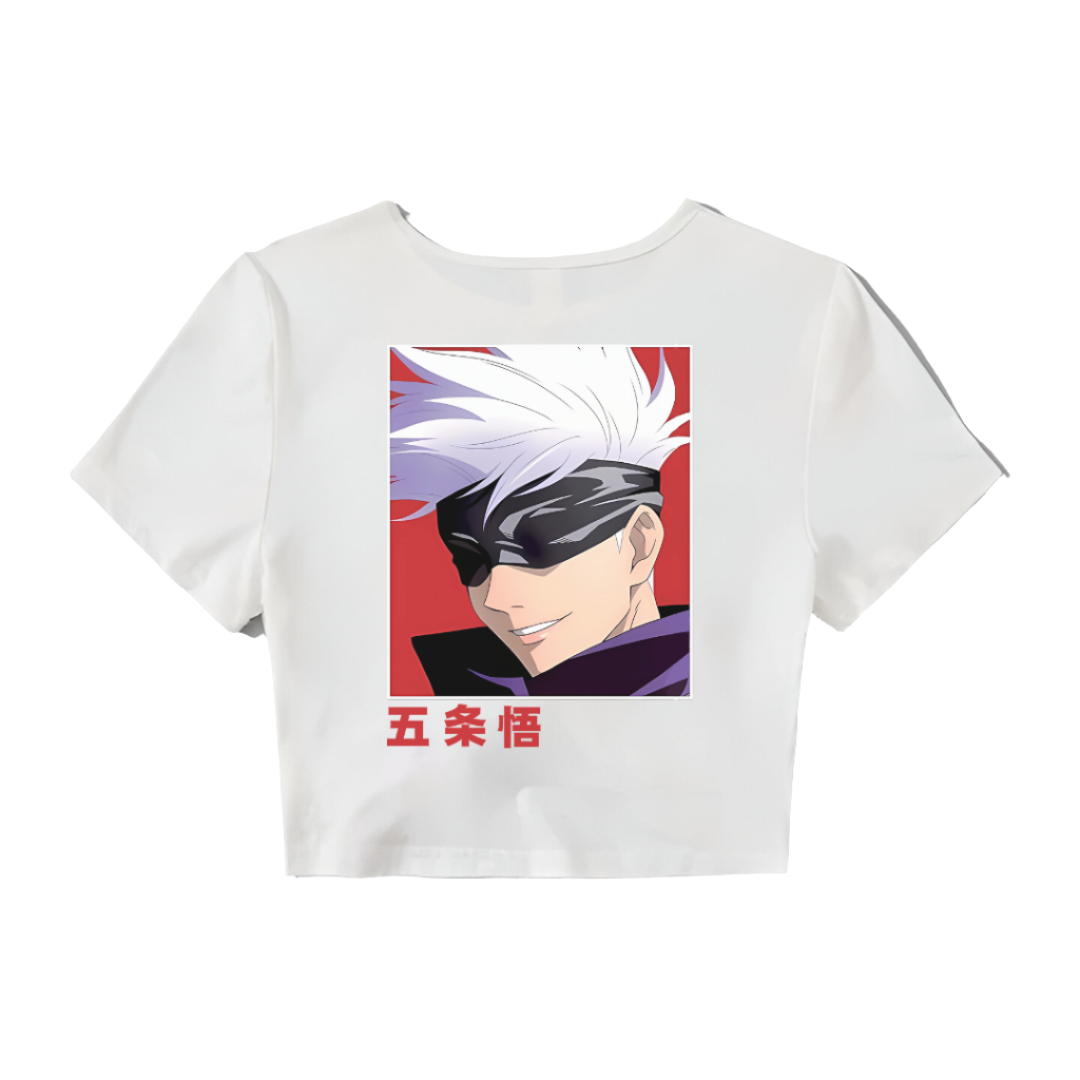 "HANDSOME SENSEI" - Jujutsu Kaisen Gojo Satoru Anime Crop Top