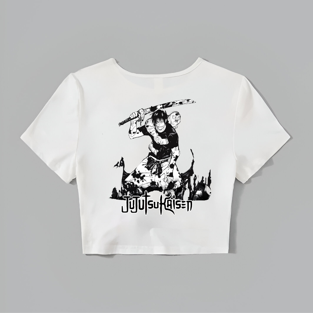 "SWEET MENACE" - Jujutsu Kaisen Toji Fushiguro Anime Crop Top