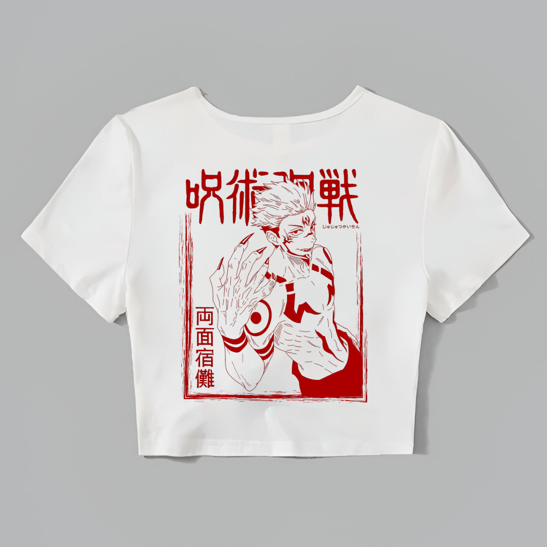 "MALEVOLENT KITCHEN" - Jujutsu Kaisen Ryomen Sukuna Anime Crop Top