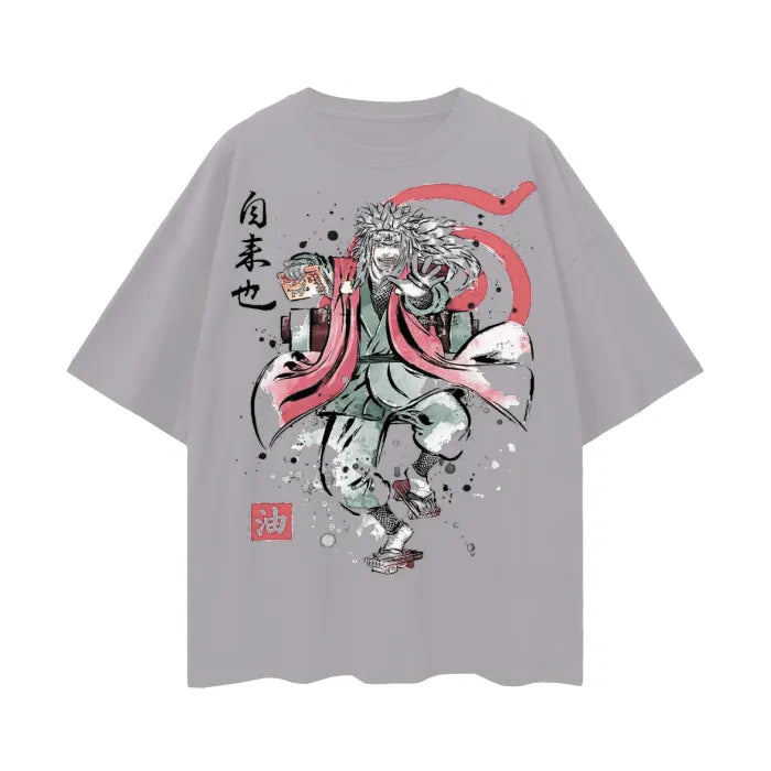 "PERVY SAGE" - Jiraiya -  Naruto Anime Oversized T-Shirt