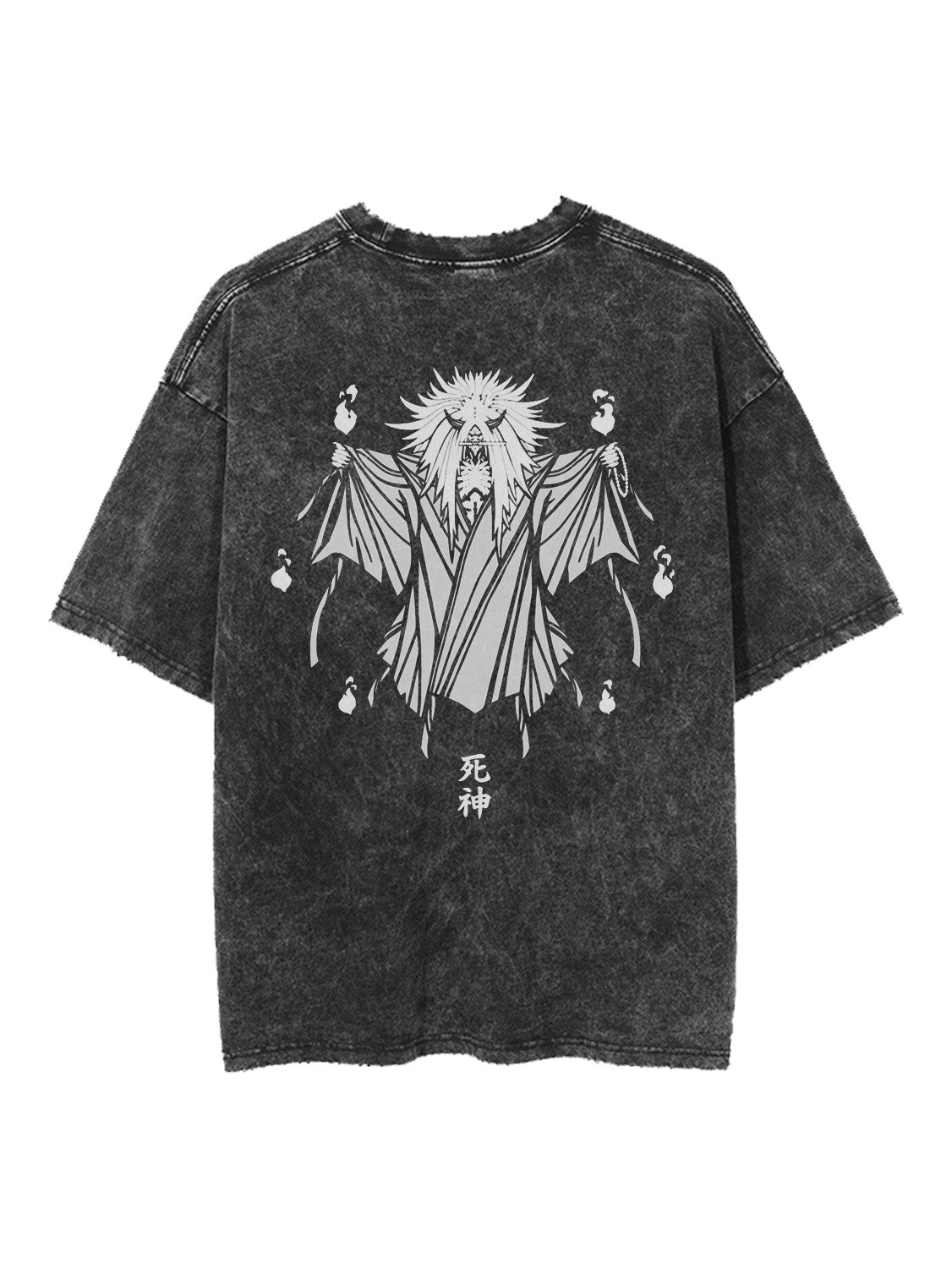 "SOUL TAKER" - Shinigami -  Naruto Anime Vintage Wash Oversized T-Shirt