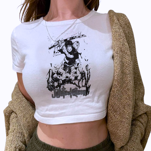 "SWEET MENACE" - Jujutsu Kaisen Toji Fushiguro Anime Crop Top