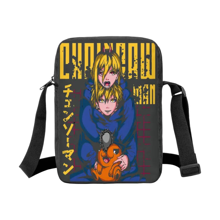 "POWER PLAY" - Denji-Power - Chainsaw Man Anime Crossbody Bag