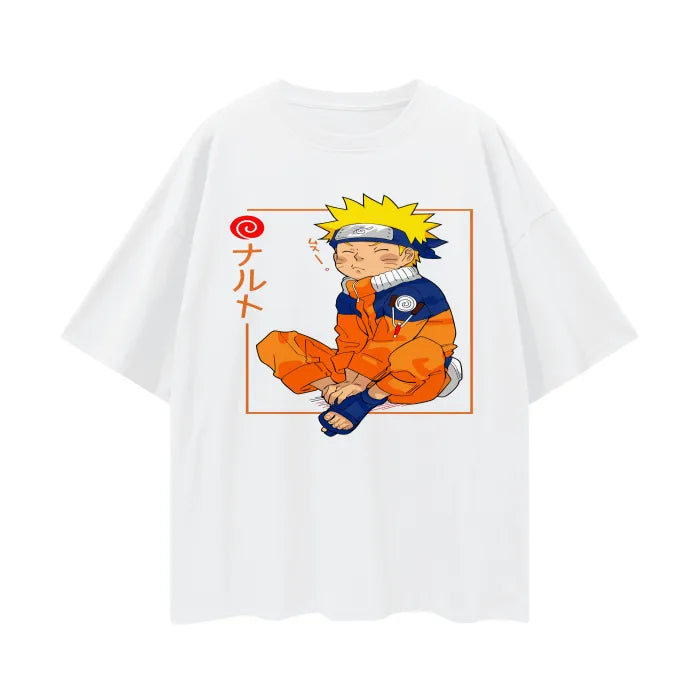 "KNUCKLE HEAD" - Uzumaki -  Naruto Anime Oversized T-Shirt | 3 Colors