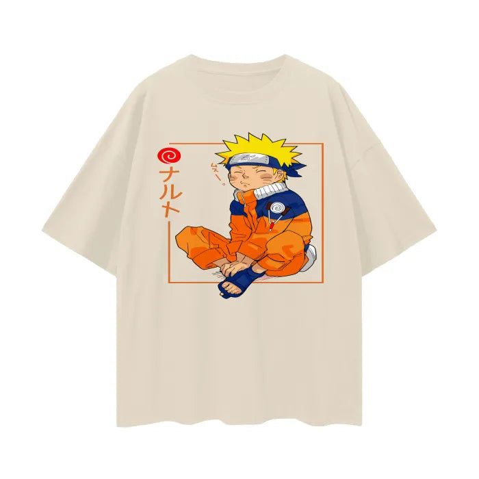 "KNUCKLE HEAD" - Uzumaki -  Naruto Anime Oversized T-Shirt | 3 Colors