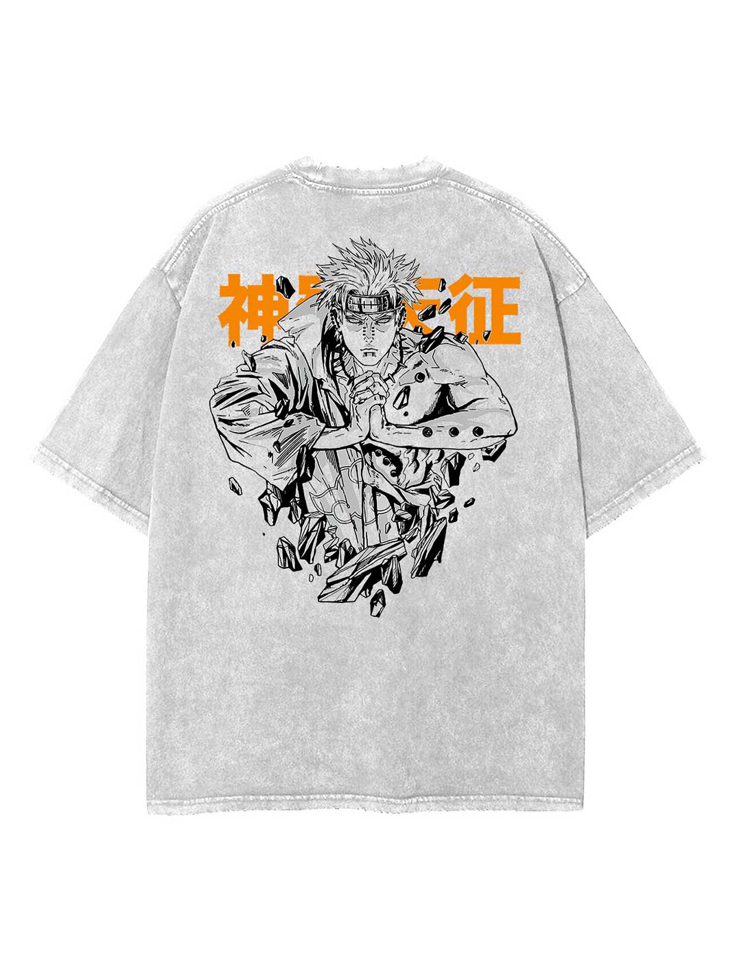 "PINNACLE OF POWER" - Satoru Gojo - JJK Anime Vintage Washed Oversized T-shirt