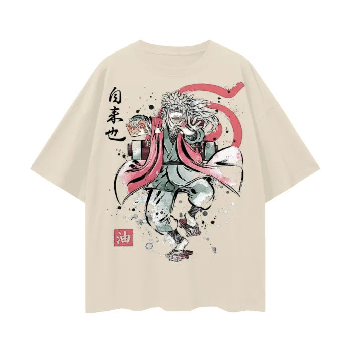 "PERVY SAGE" - Jiraiya -  Naruto Anime Oversized T-Shirt