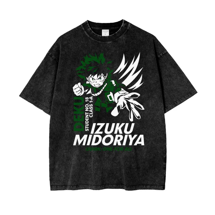 "QUIXOTIC" - Deku - My Hero Academia Anime Oversized T-Shirts