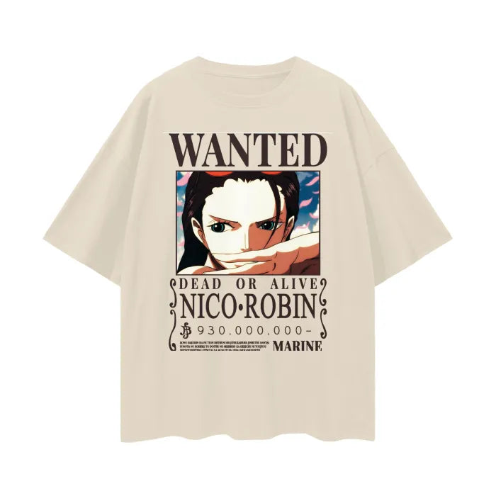 "ARCHAEOLOGIST" - Nico Robin - One Piece Anime Oversized T-Shirts | 2 Colors