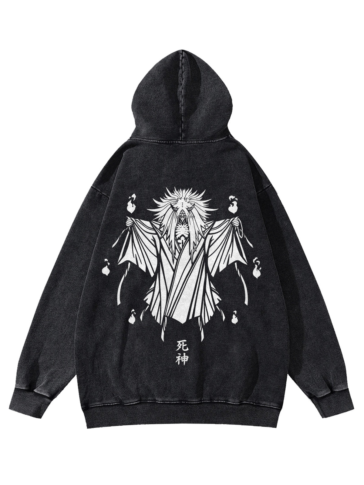 "REAPER" - Naruto Anime Vintage Washed Oversized Hoodie