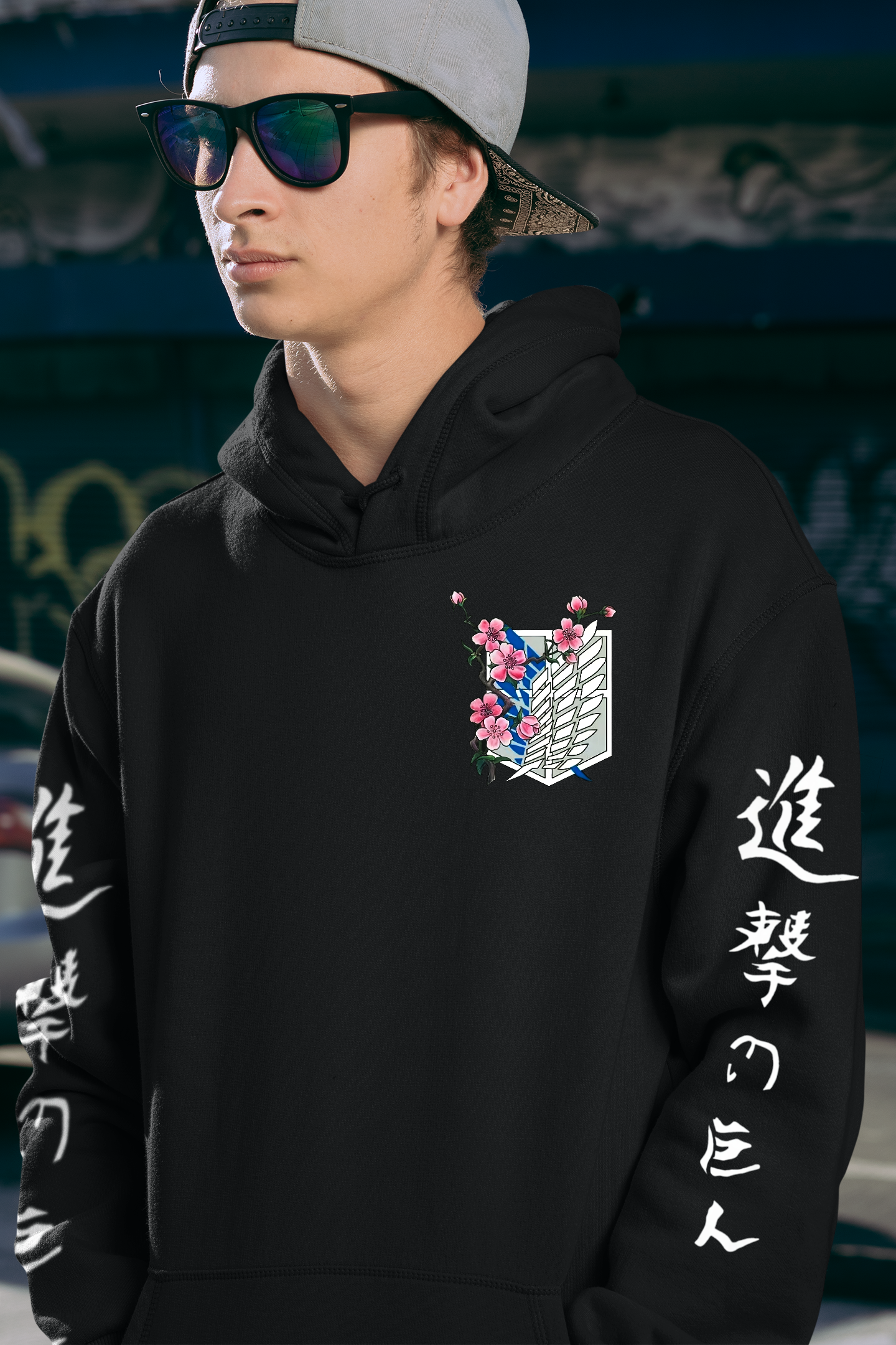 Floral Scouts Attack On Titan Anime Hoodies | 5 Colors