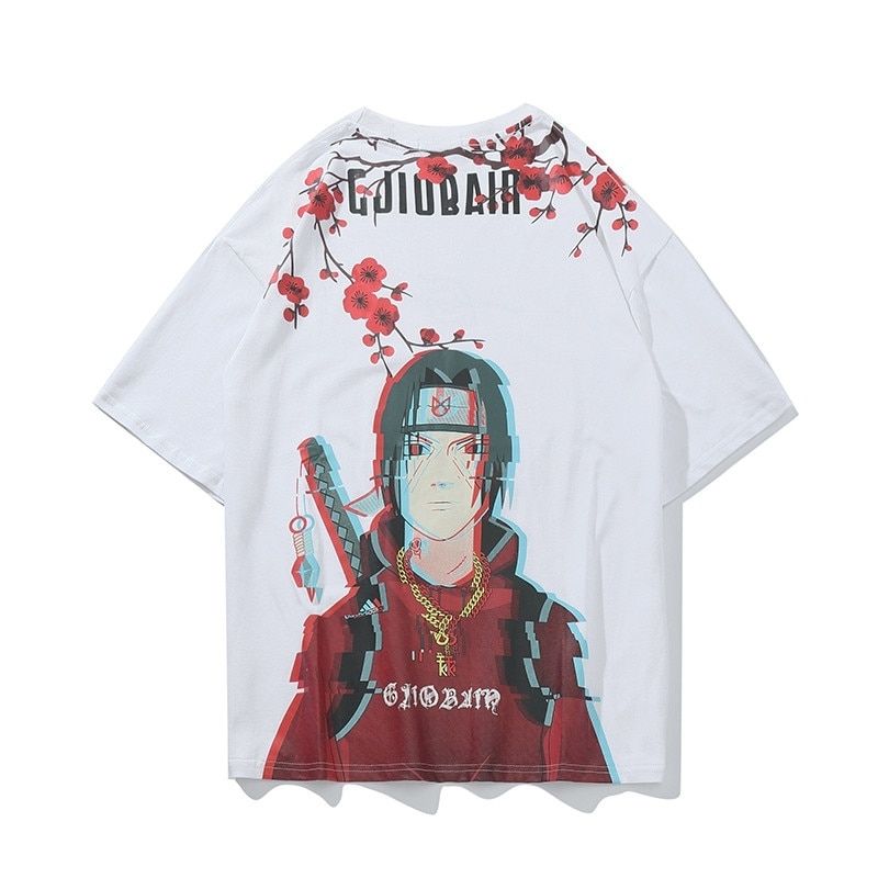 Anime - Streetwear - "DIRP ITACHI" - Naruto Anime Oversized T-shirt | 3 colors - Alpha Weebs