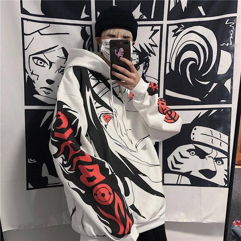 Anime - Streetwear - "MISUNDERSOOD TRAITOR" - Naruto Anime Itachi Oversized Hoodie - Alpha Weebs