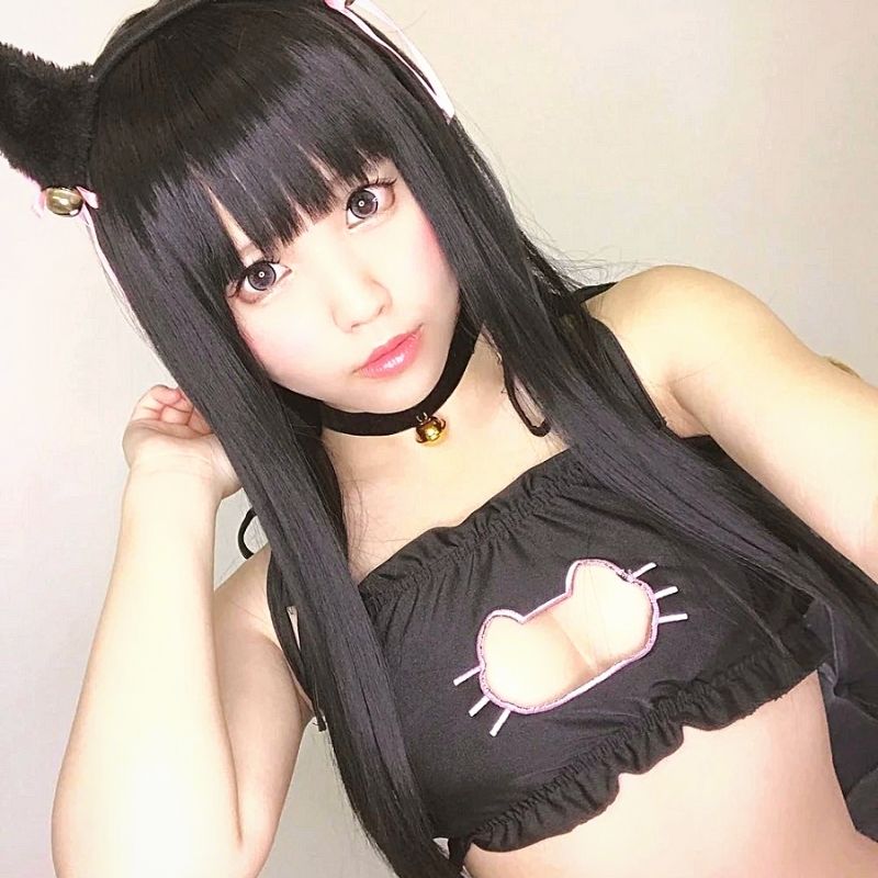 Anime - Streetwear - "LOLITA CAT COLLAR" - Anime Bikini Set | 2 Colors - Alpha Weebs