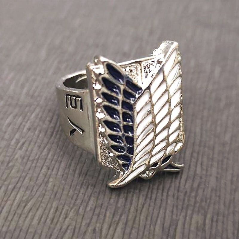 Anime - Streetwear - "WINGS OF FREEDOM" - AOT Anime Rings - Alpha Weebs