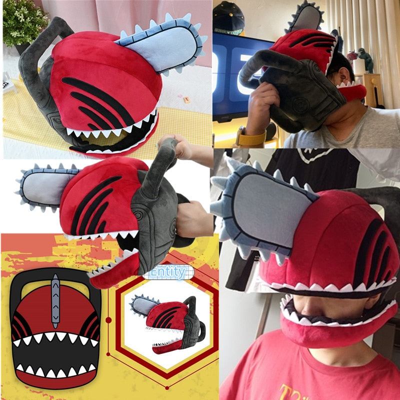 Anime Chainsaw Man Cosplay Prop Denji Helmet Chainsaw Helmet Chainsaw  Cosplay Prop Weapon Halloween Carnival Cosplay Party Mask