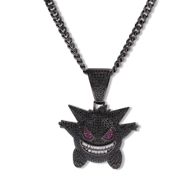 Anime - Streetwear - Pokemon Gengar Bust Down Anime Necklaces | 3 Option - Alpha Weebs