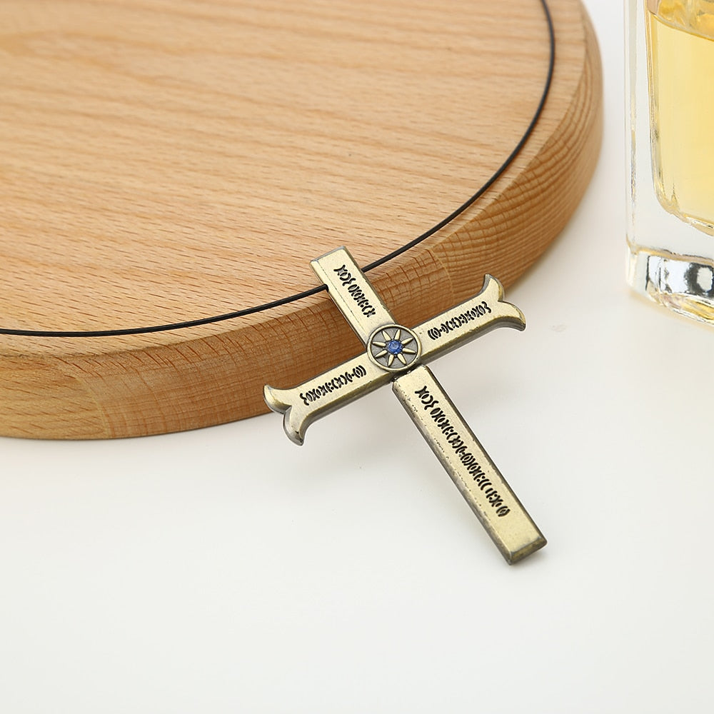 Dracule Mihawk Necklace  Cross Pendant From One Piece