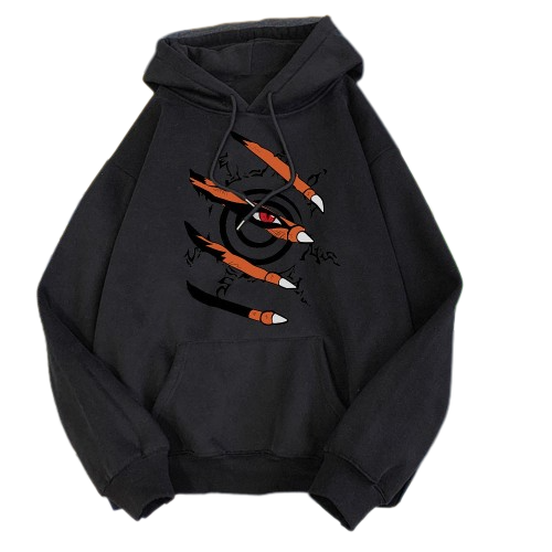 "CAGED BEAST" - Kurama - Naruto Anime Oversized Hoodie | 5 Colors - Alpha Weebs