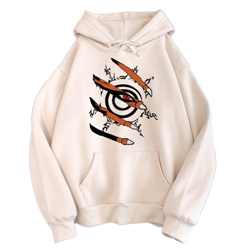 "CAGED BEAST" - Kurama - Naruto Anime Oversized Hoodie | 5 Colors - Alpha Weebs