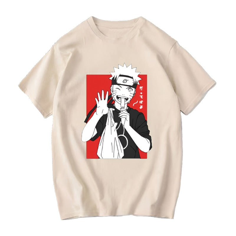 Anime - Streetwear - "TAKE AWAY" - Naruto Anime Oversized T-shirt | 3 Colors - Alpha Weebs