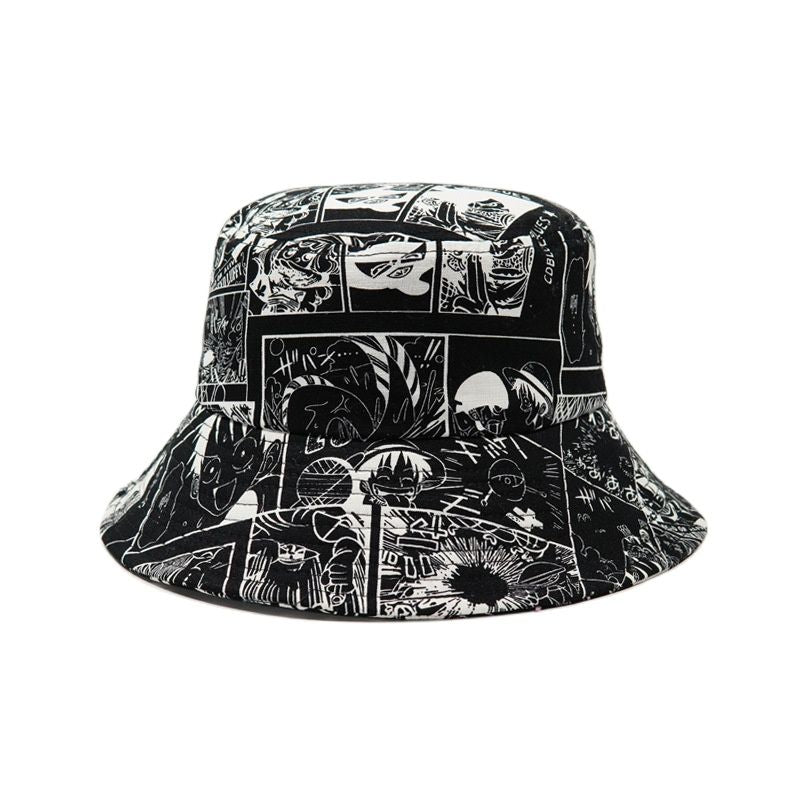 Anime - Streetwear - One Piece Anime Style - Bucket Hat | 2 colors - Alpha Weebs