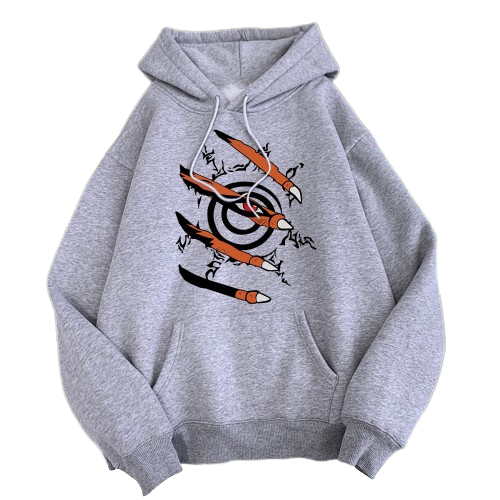 "CAGED BEAST" - Kurama - Naruto Anime Oversized Hoodie | 5 Colors - Alpha Weebs