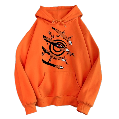 "CAGED BEAST" - Kurama - Naruto Anime Oversized Hoodie | 5 Colors - Alpha Weebs