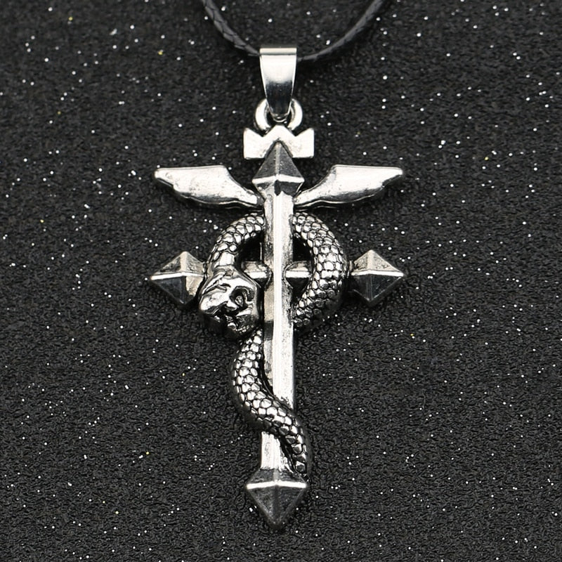 Anime - Streetwear - "THE FLAMEL" - Fullmetal Alchemist Anime Necklace | 2 Option - Alpha Weebs