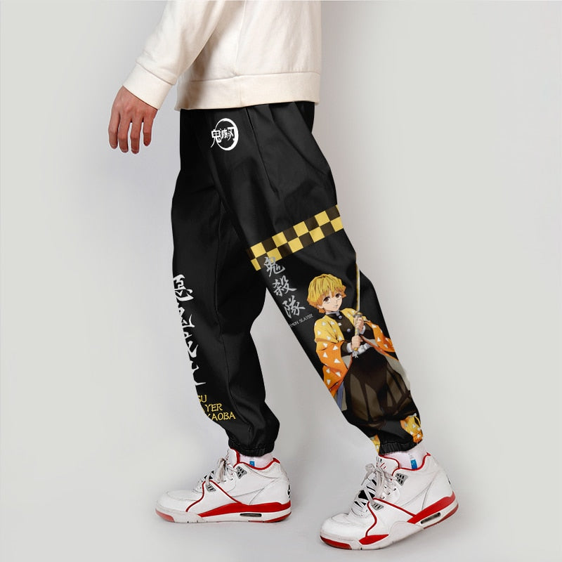 Anime - Streetwear - "Thunder Clap" Zenitsu Joggers - Demon Slayer Anime - Alpha Weebs