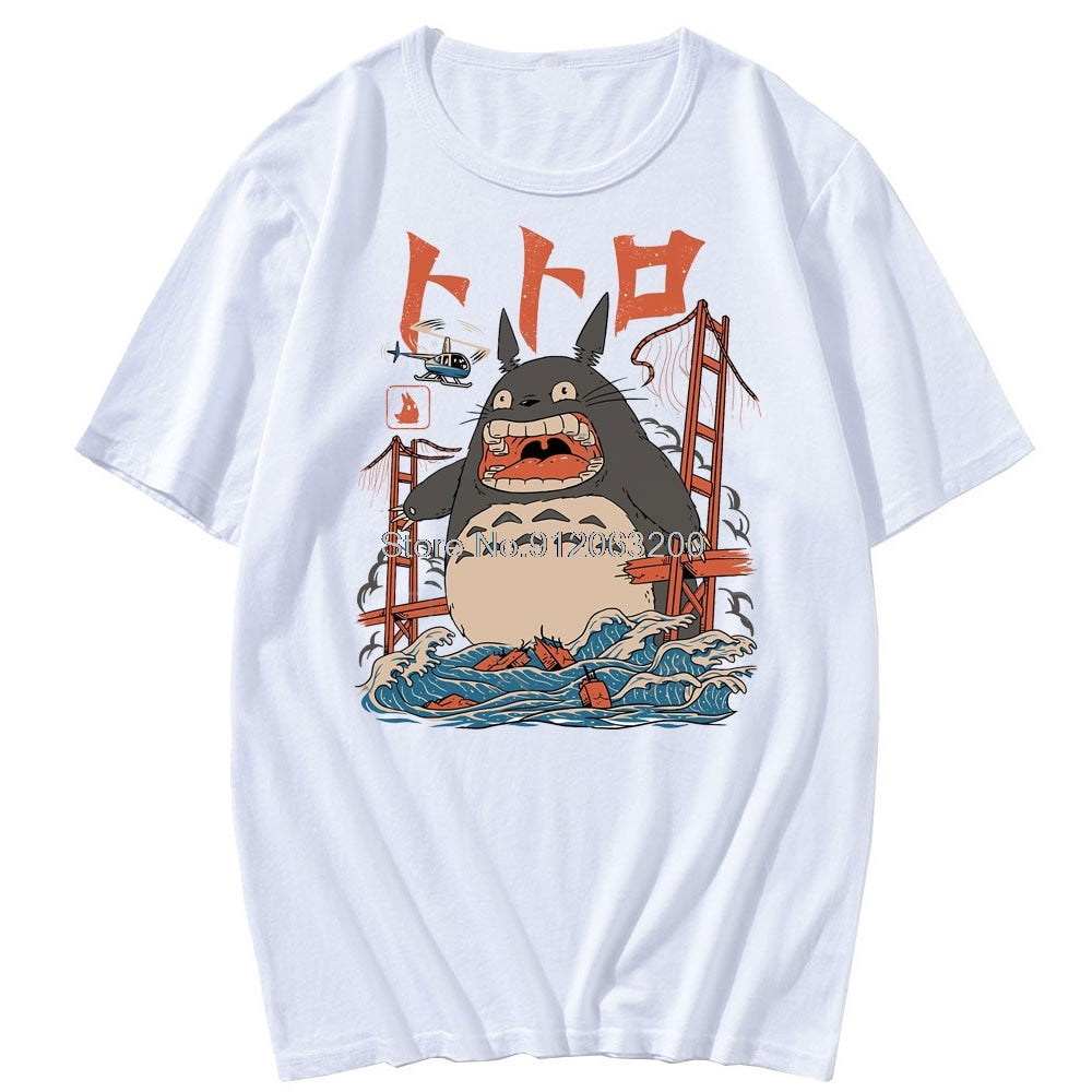 Anime - Streetwear - Totoro - Studio Ghibli Oversized T-shirt | 3 Colors - Alpha Weebs