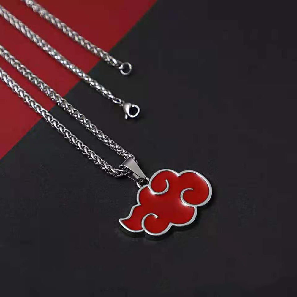 Naruto Akatsuki Red Cloud Anime Pendant Necklace