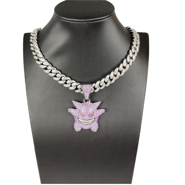 Anime - Streetwear - Pokemon Gengar Bust Down Anime Necklaces | 4 Option - Alpha Weebs