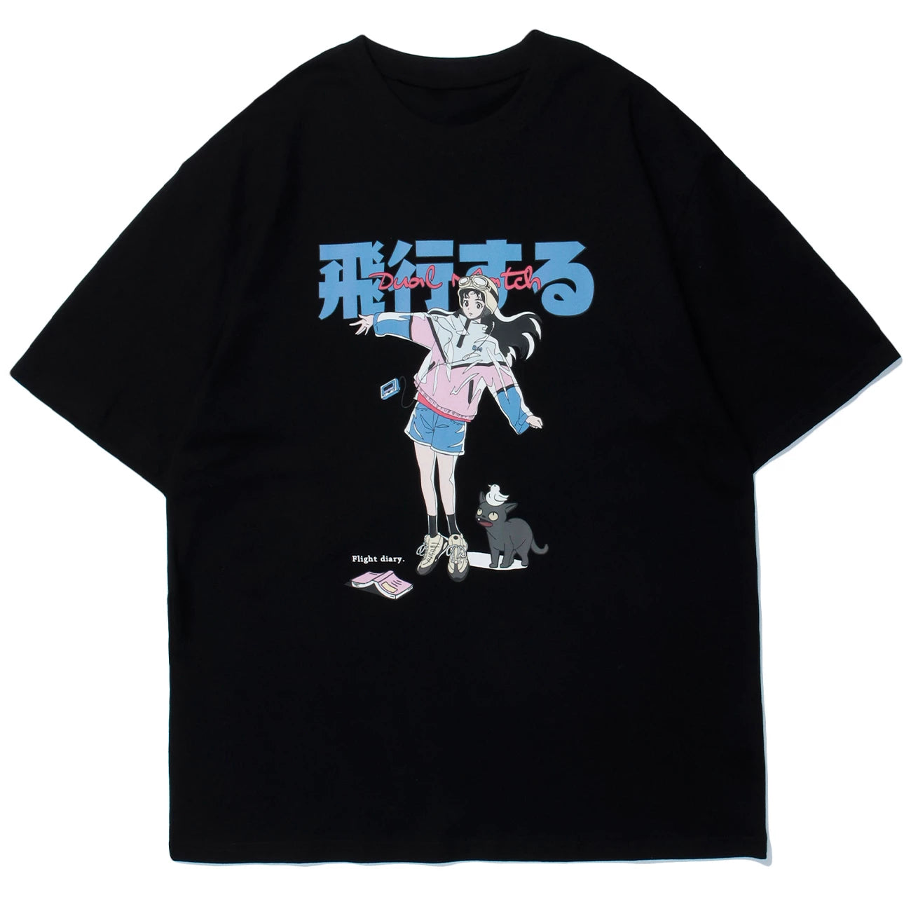 Anime - Streetwear - "NEKO-CHAN" - Anime T-Shirt | 2 Colors - Alpha Weebs