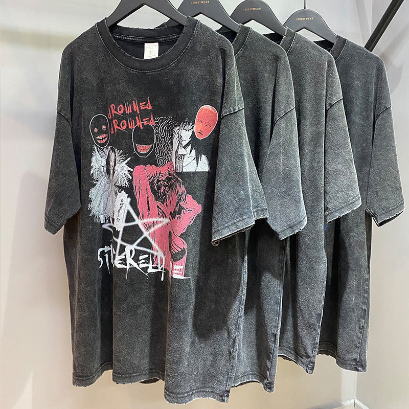 Anime - Streetwear - "TOMIE" - Bentai Anime Oversized Vintage Style T-Shirts - Alpha Weebs