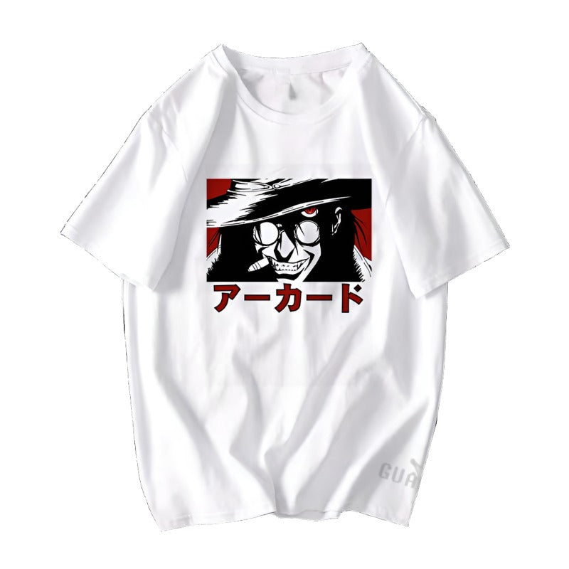 Anime - Streetwear - Alucard Vampire Hunter HELLSING Anime Oversized T-Shirts | 2 Option - Alpha Weebs