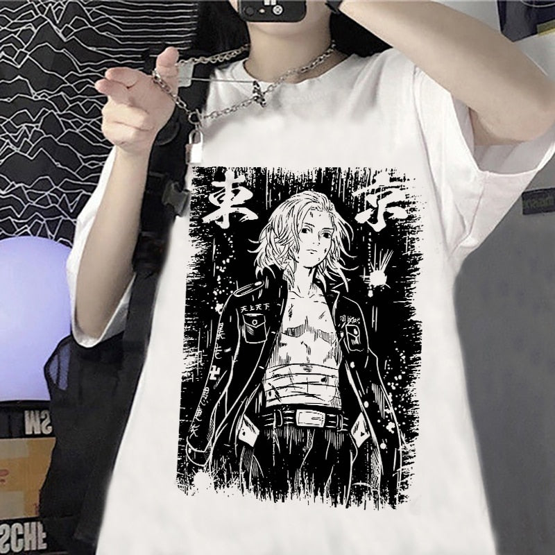 Anime - Streetwear - Sano Manjirou - Tokyo Revengers Anime Oversized T-Shirt | 2 Colors - Alpha Weebs